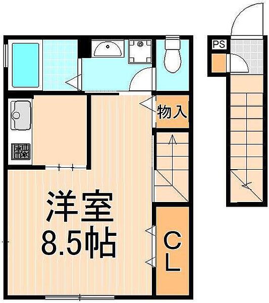 メゾンMY 202｜東京都足立区江北4丁目(賃貸アパート1K・2階・33.40㎡)の写真 その2