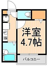 ソイ・メゾン梅田 2階1Kの間取り