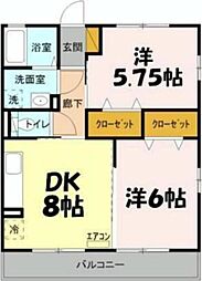 間取図画像 2DK