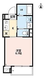 robot home 千住大橋 1Kの間取図画像