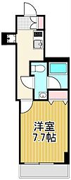 ユリカロゼ五反野III 1Kの間取図画像