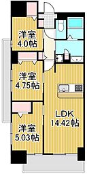 アーバンパーク谷在家 3LDKの間取図画像