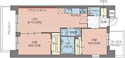 プレジオ北綾瀬ASIAN 2LDKの間取図画像