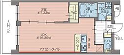 プレジオ北綾瀬ASIAN 1LDKの間取図画像