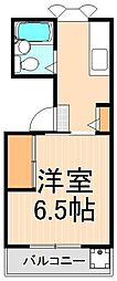 ライスハイム 1Kの間取図画像