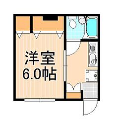 第2小島ビル 1Kの間取図画像
