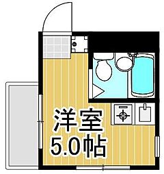 サンセットビレッジ ワンルームの間取図画像
