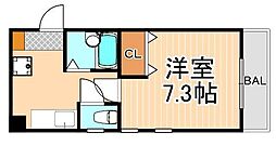 サンフォート・ソフィア 1Kの間取図画像