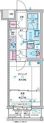 GENOVIA竹ノ塚 1DKの間取図画像