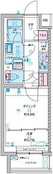GENOVIA竹ノ塚 1DKの間取図画像