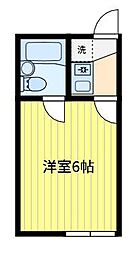ハイムプリマヴェーラ 1Kの間取図画像