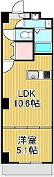 アルファコート西新井 1LDKの間取図画像