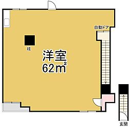 則竹ビルディング ワンルームの間取図画像