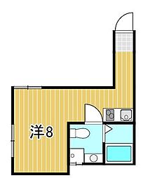 Rejoel ワンルームの間取図画像