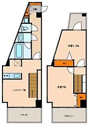 アーバンレックス西新井2 2LDKの間取図画像