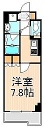 ルーブル西新井 1Kの間取図画像