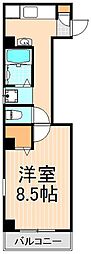 パレスホリケファイブ 1Kの間取図画像