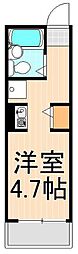 ADIK ワンルームの間取図画像