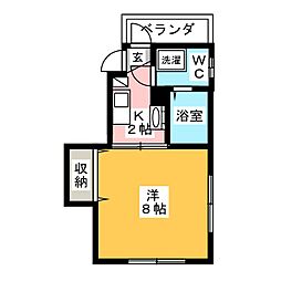 間取図画像 1K
