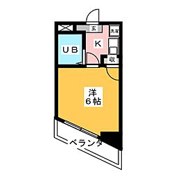 小林ビル 1Kの間取図画像