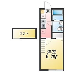 Plus Blanc Tsudayama 1Kの間取図画像