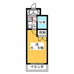 グレースランド宮崎台 1Kの間取図画像