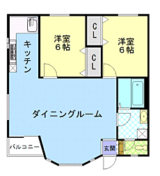 間取図画像 2LDK