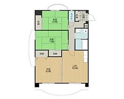 シャトレアン 3LDKの間取図画像