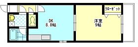 ルネ下中野 103 ｜ 岡山県岡山市南区下中野（賃貸マンション1LDK・1階・41.80㎡） その2