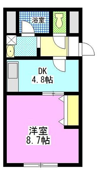 ハートフル医大南 401｜岡山県岡山市北区東古松1丁目(賃貸マンション1DK・4階・34.90㎡)の写真 その2