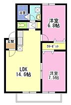 モントワール A202 ｜ 岡山県岡山市北区平野（賃貸アパート2LDK・2階・60.24㎡） その2