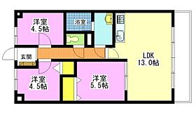 マーガレットMIII 202 ｜ 岡山県岡山市北区北長瀬表町3丁目（賃貸マンション3LDK・2階・61.00㎡） その2