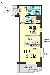 サンセール東古松 1LDKの間取図画像