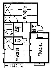 間取図画像 2DK