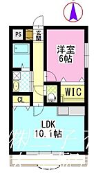 Ambition 1LDKの間取図画像