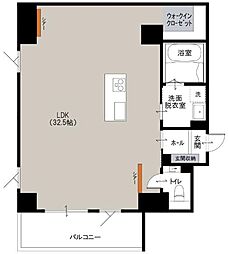 Via 蔵用 ワンルームの間取図画像