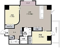 Via 蔵用 2LDKの間取図画像