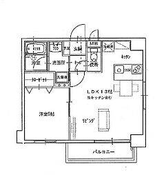PIAGLORIA東古松 1LDKの間取図画像