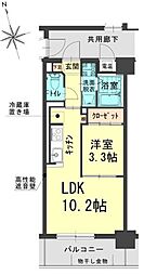 シュトラール医大東 1LDKの間取図画像