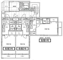 Piamare大供 1Kの間取図画像