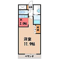 シェルルあずま  ｜ 栃木県鹿沼市東町2丁目（賃貸アパート1K・1階・34.00㎡） その2