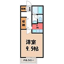 サンパレス A  ｜ 栃木県宇都宮市平松本町（賃貸アパート1K・2階・30.69㎡） その2