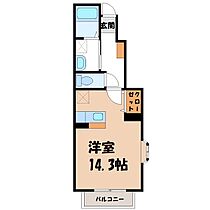 フォレストヒル  ｜ 栃木県宇都宮市さつき2丁目（賃貸アパート1K・1階・33.15㎡） その2