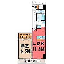 グランヒルズ  ｜ 栃木県宇都宮市台新田町（賃貸マンション1LDK・6階・45.28㎡） その2