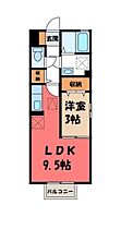 ckc‐III  ｜ 栃木県宇都宮市平松本町（賃貸アパート1LDK・1階・33.61㎡） その2