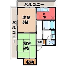 クラシティ御幸  ｜ 栃木県宇都宮市御幸ケ原町（賃貸マンション2K・6階・36.17㎡） その2