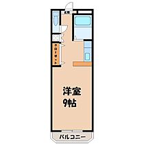 ザ・ミレニアム西原  ｜ 栃木県宇都宮市西原町（賃貸マンション1R・3階・28.35㎡） その2