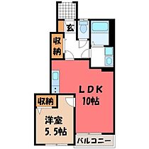 ベル・プラウド  ｜ 栃木県下都賀郡壬生町大字安塚（賃貸アパート1LDK・1階・40.14㎡） その2