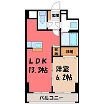 アマルフィーノ  ｜ 栃木県宇都宮市大寛2丁目（賃貸マンション1LDK・2階・48.56㎡） その2