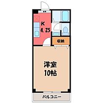 メゾンロイヤルつるた  ｜ 栃木県宇都宮市鶴田町（賃貸マンション1K・5階・29.81㎡） その2